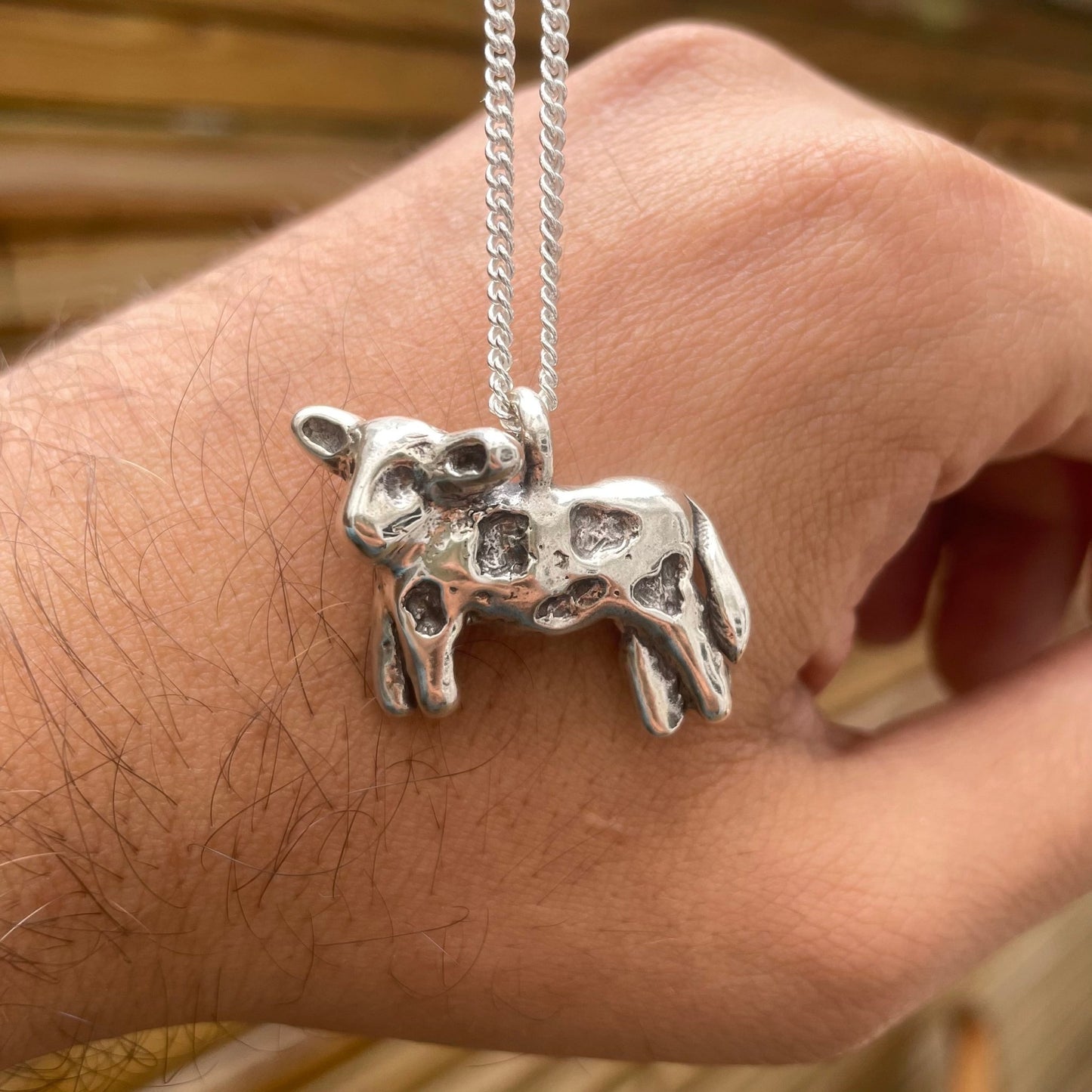 Cow Necklace - Silver - Necklaces