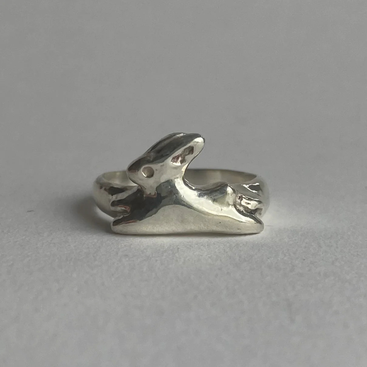 Silver 2025 bunny ring