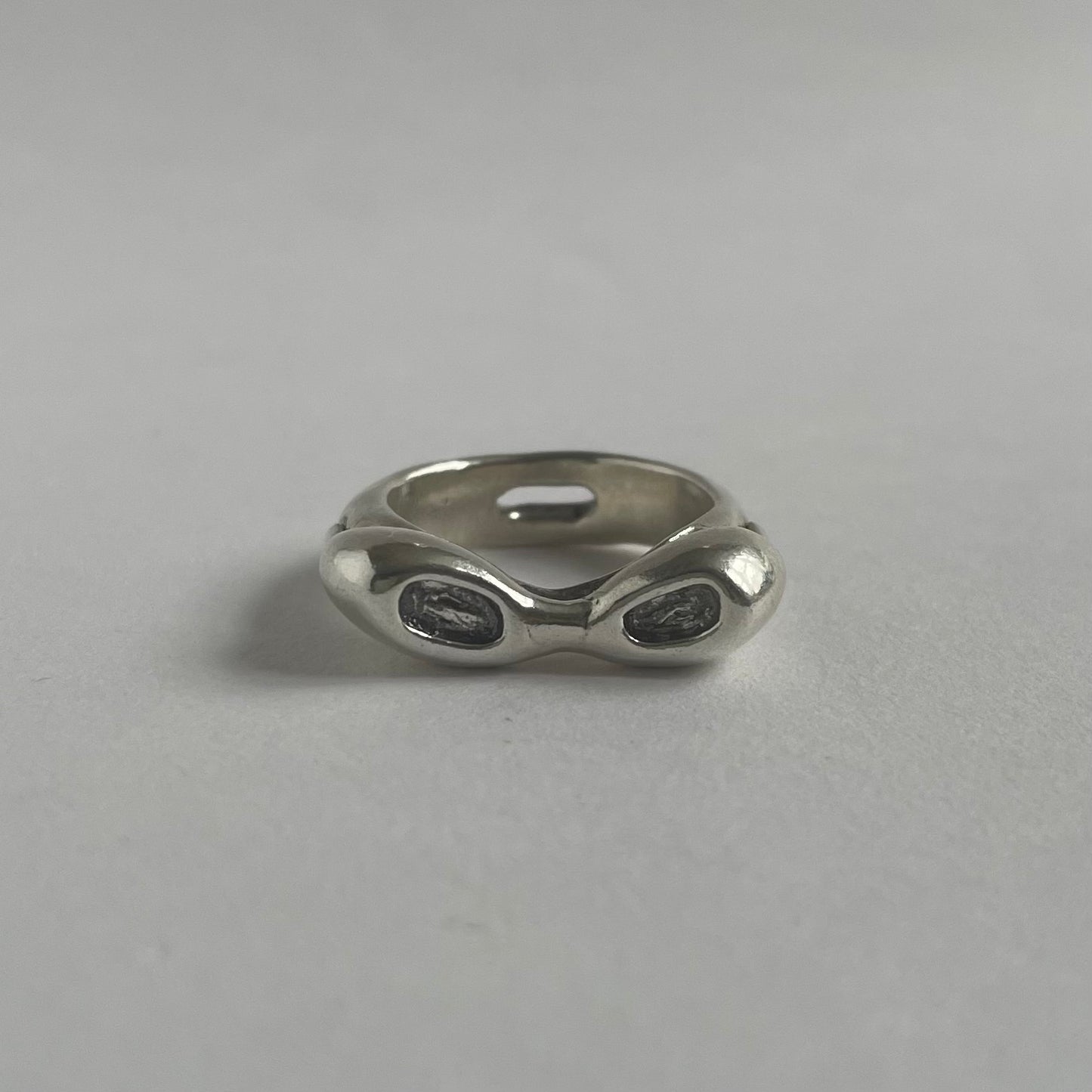 Goggles Ring - Silver