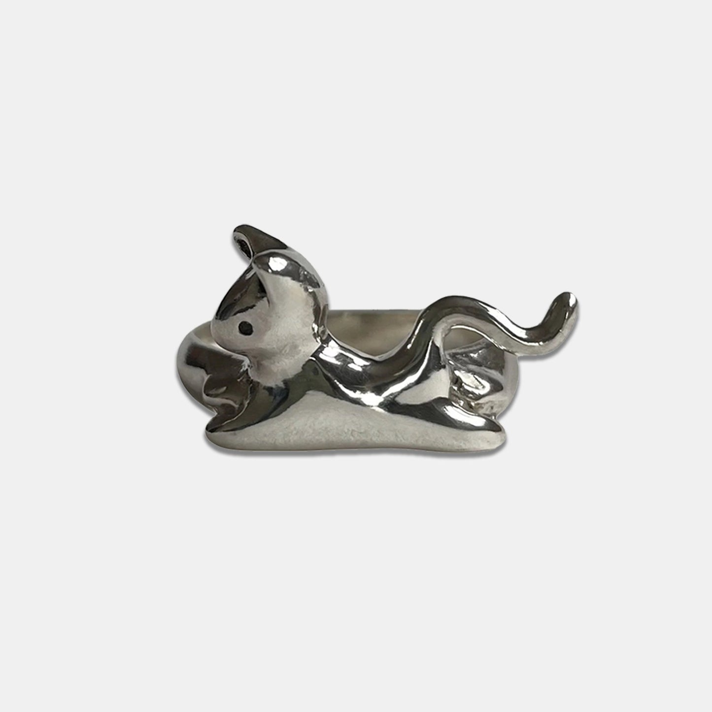 Cat Ring - Silver - Rings