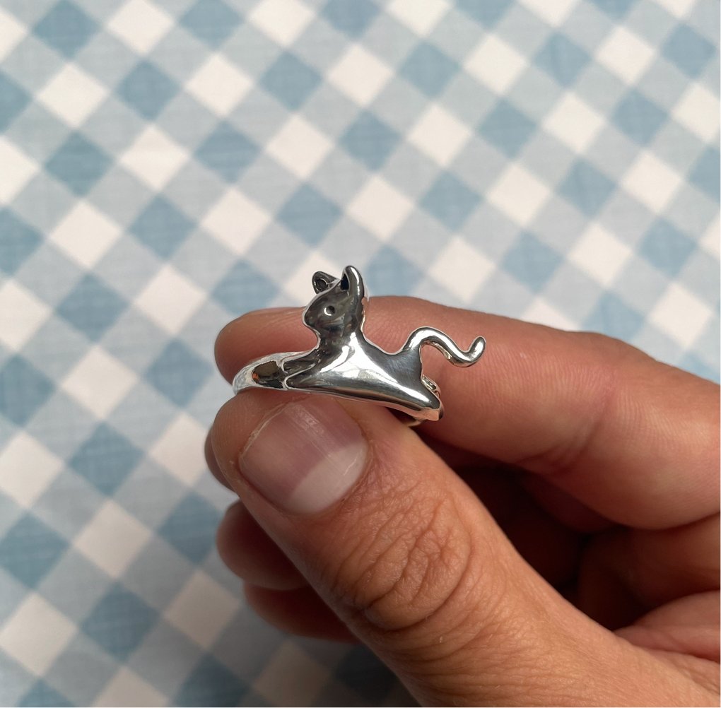 Cat Ring - Silver - Rings
