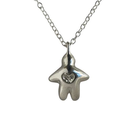 Heart Stopper Necklace - Silver