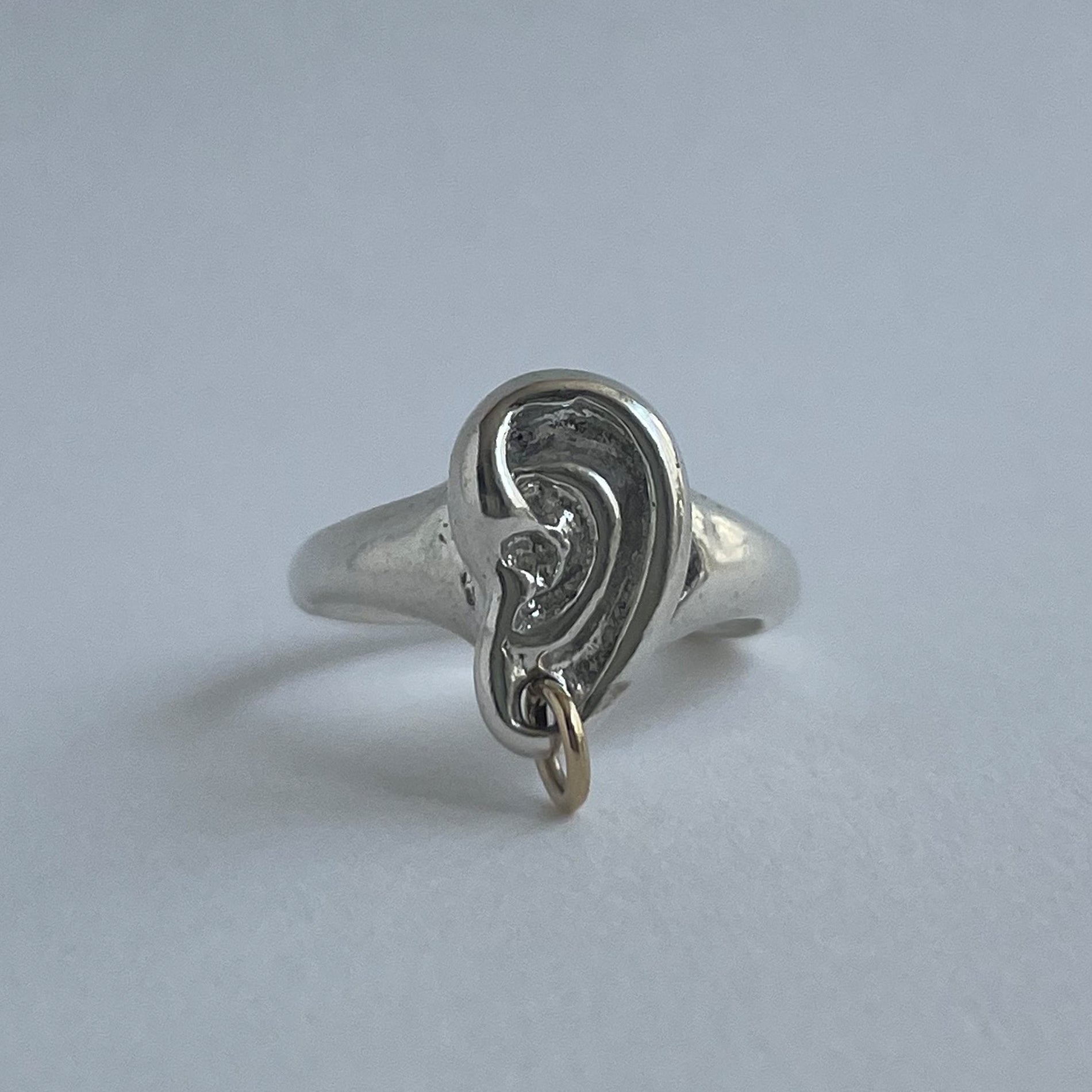 The Ear Ring - Silver (Gold Hoop) - Rings