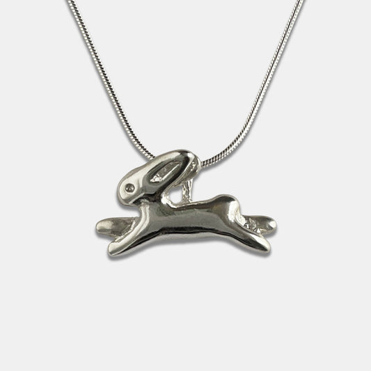 Bunny Necklace, La Conejita Necklace - Silver