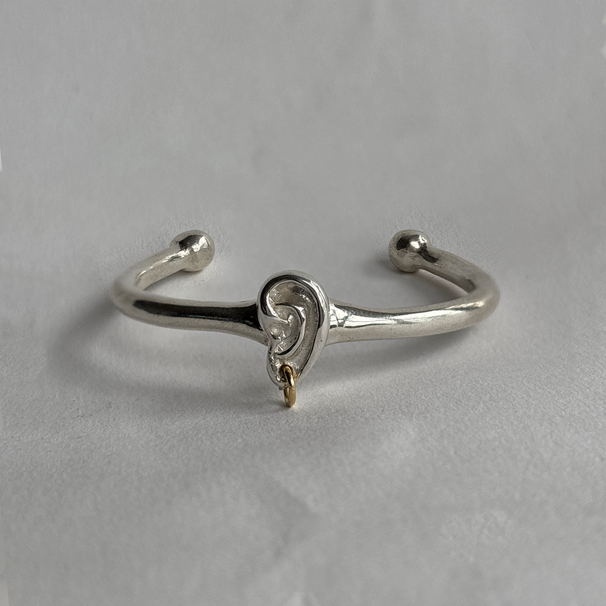 Ear Bangle - Silver (Gold Hoop)