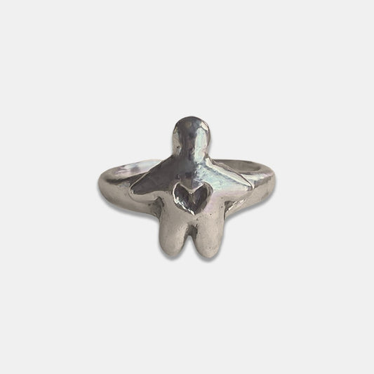 Heart Stopper Ring - Silver - Rings