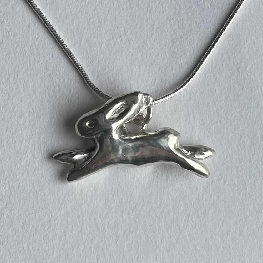 Bunny Necklace, La Conejita Necklace - Silver - Necklaces