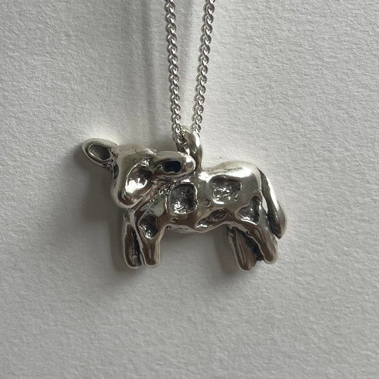 Cow Necklace - Silver