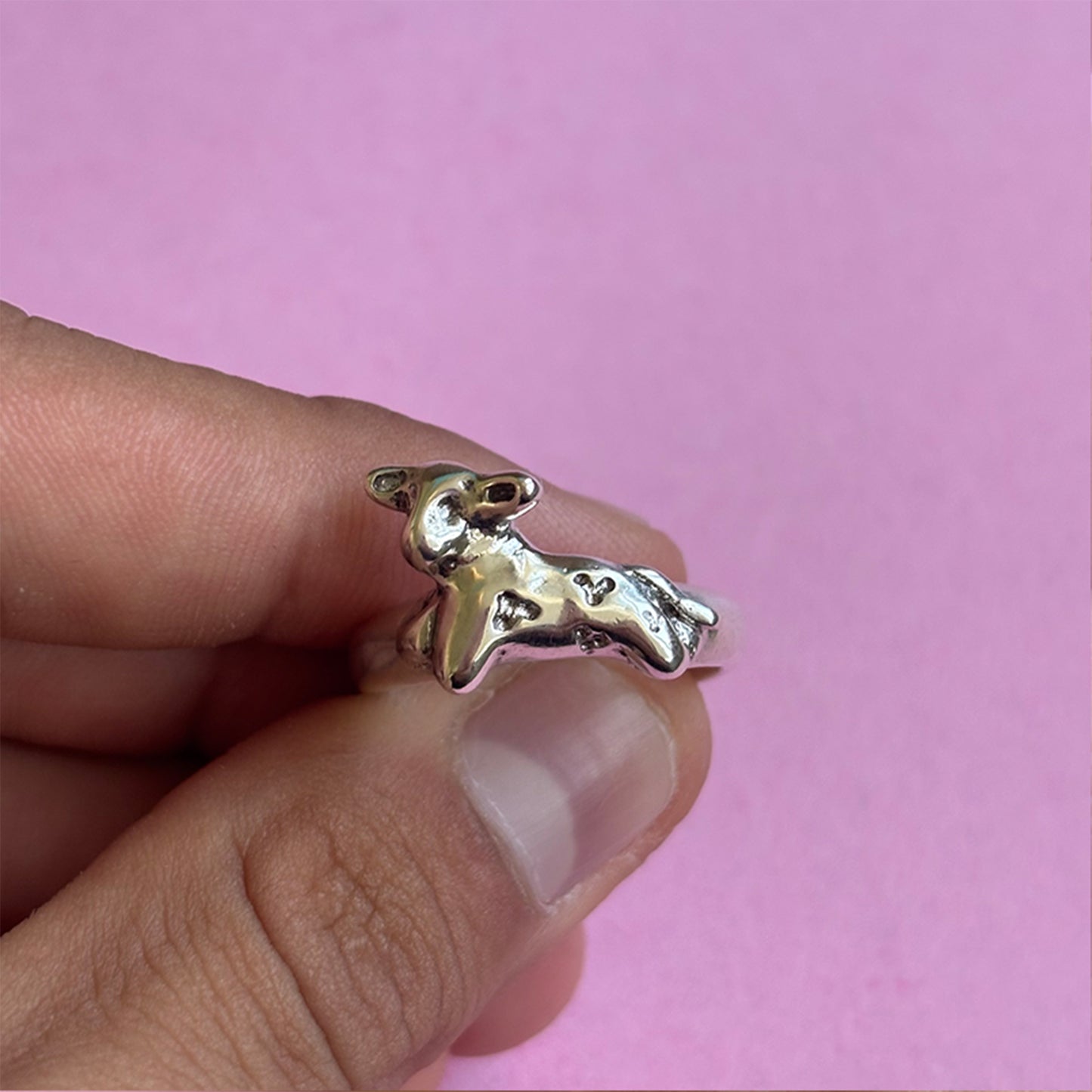 Cow Ring - Silver