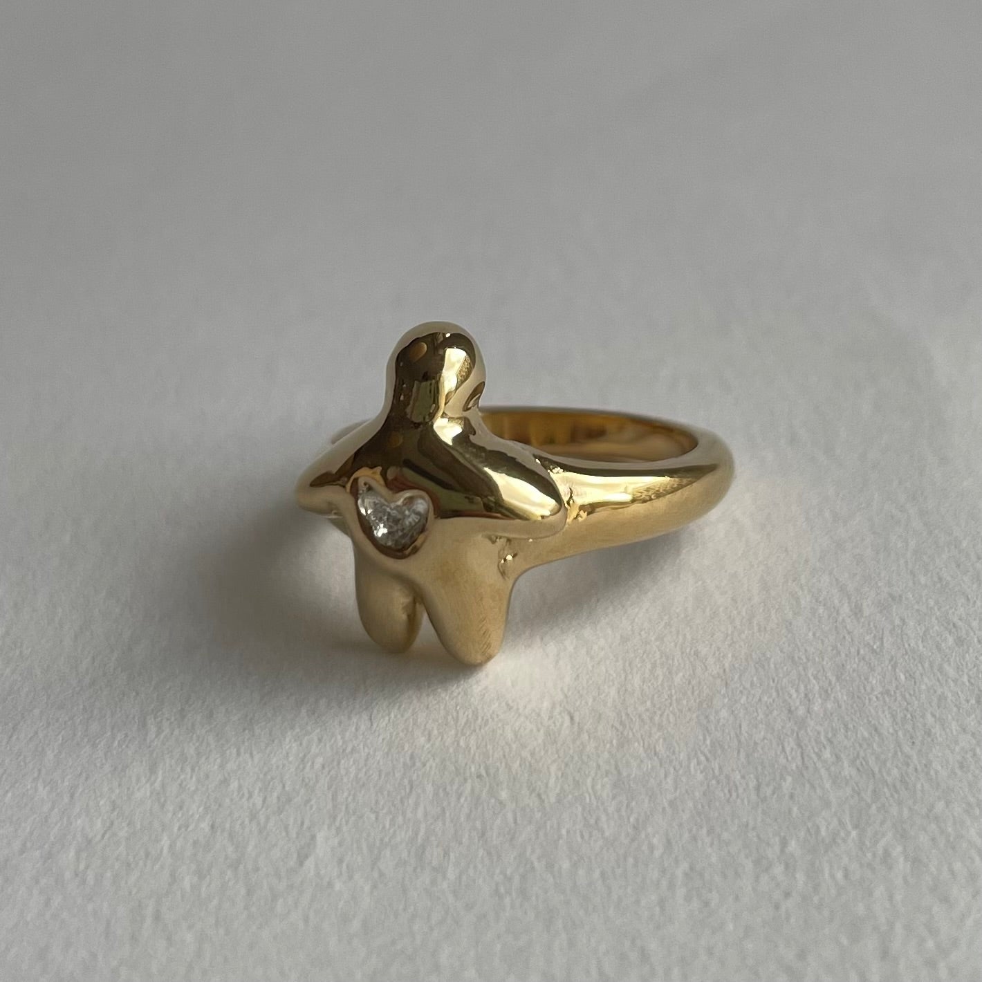 Heart Stopper Ring - Gold