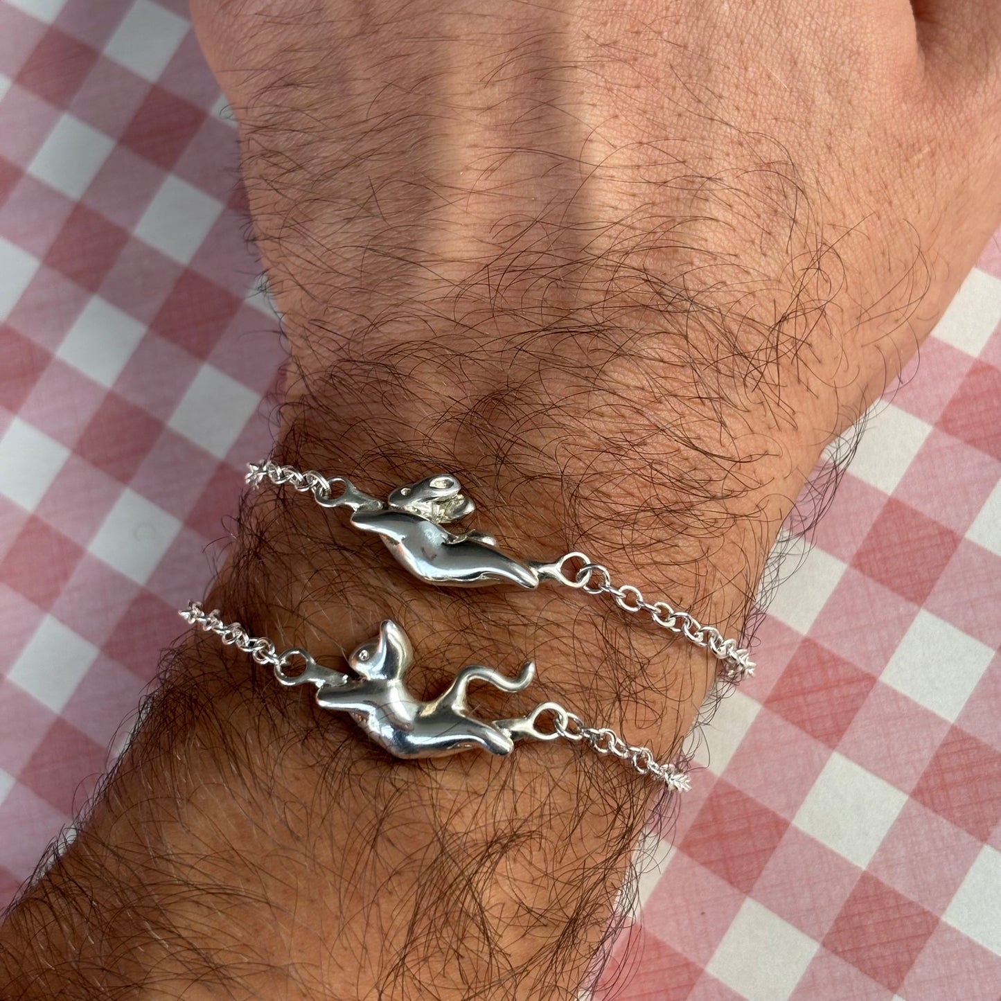 Dancing Bunny Bracelet - Silver