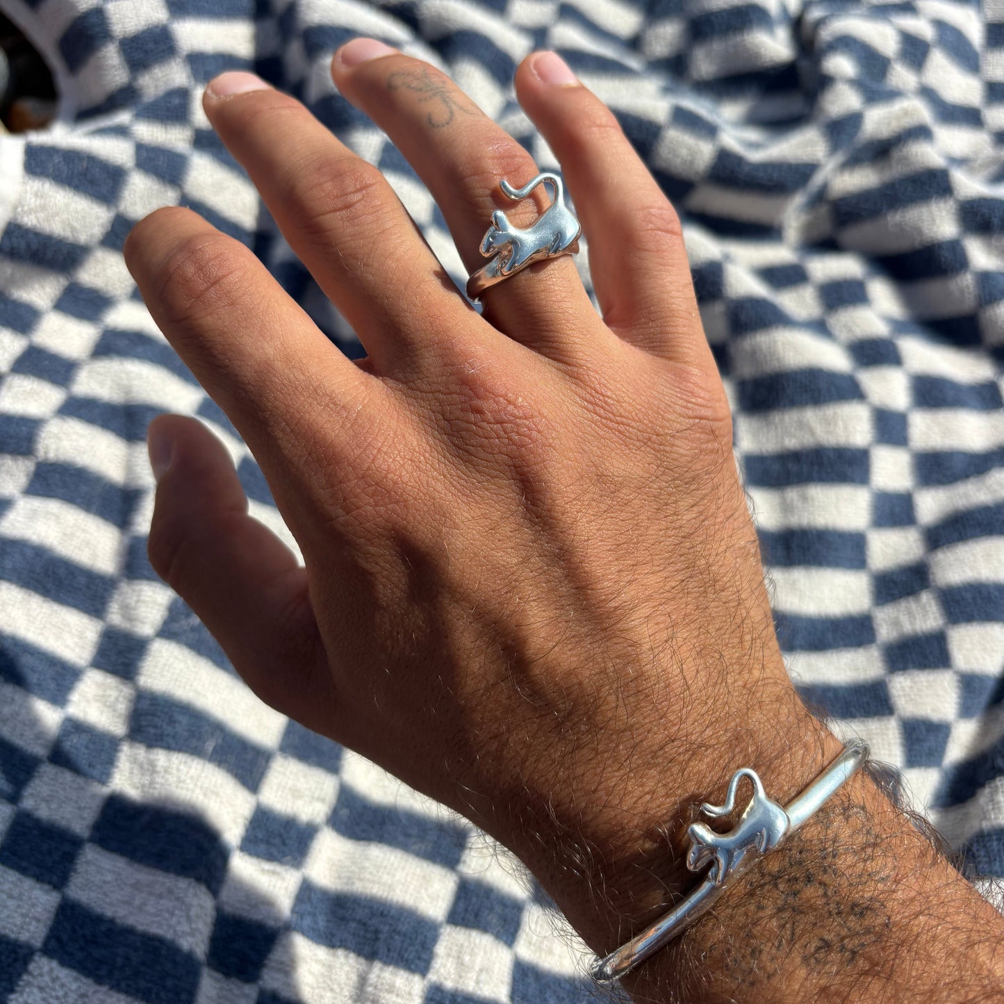 Rat Bangle - Silver