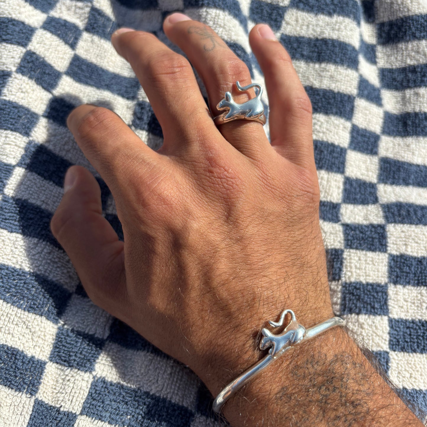 Rat Bangle - Silver
