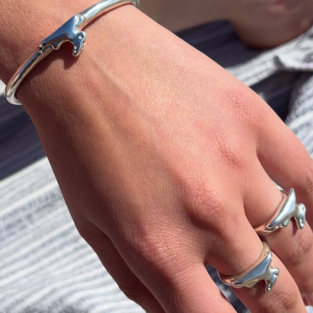Bunny Bangle - Silver