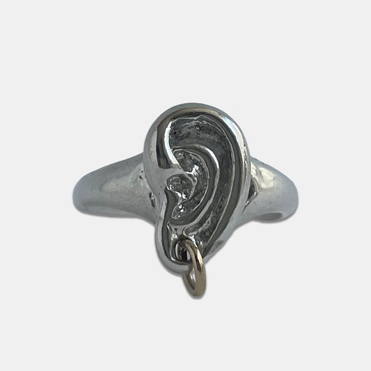 The Ear Ring - Silver (Gold Hoop) - Rings