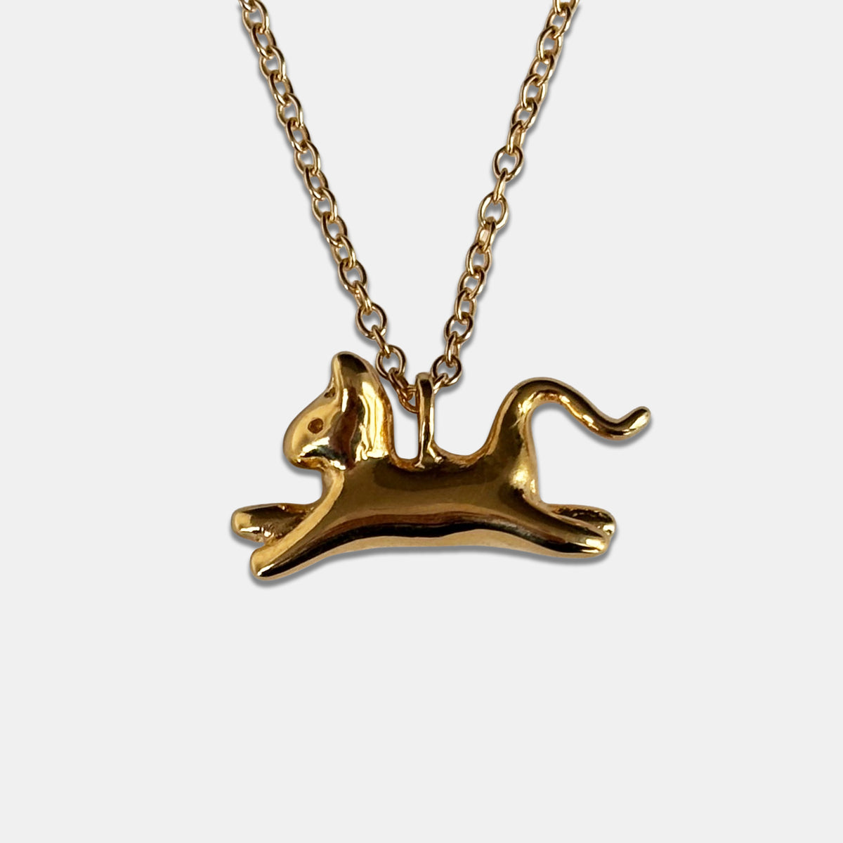 Cat Necklace - Gold