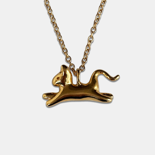 Cat Necklace - Gold