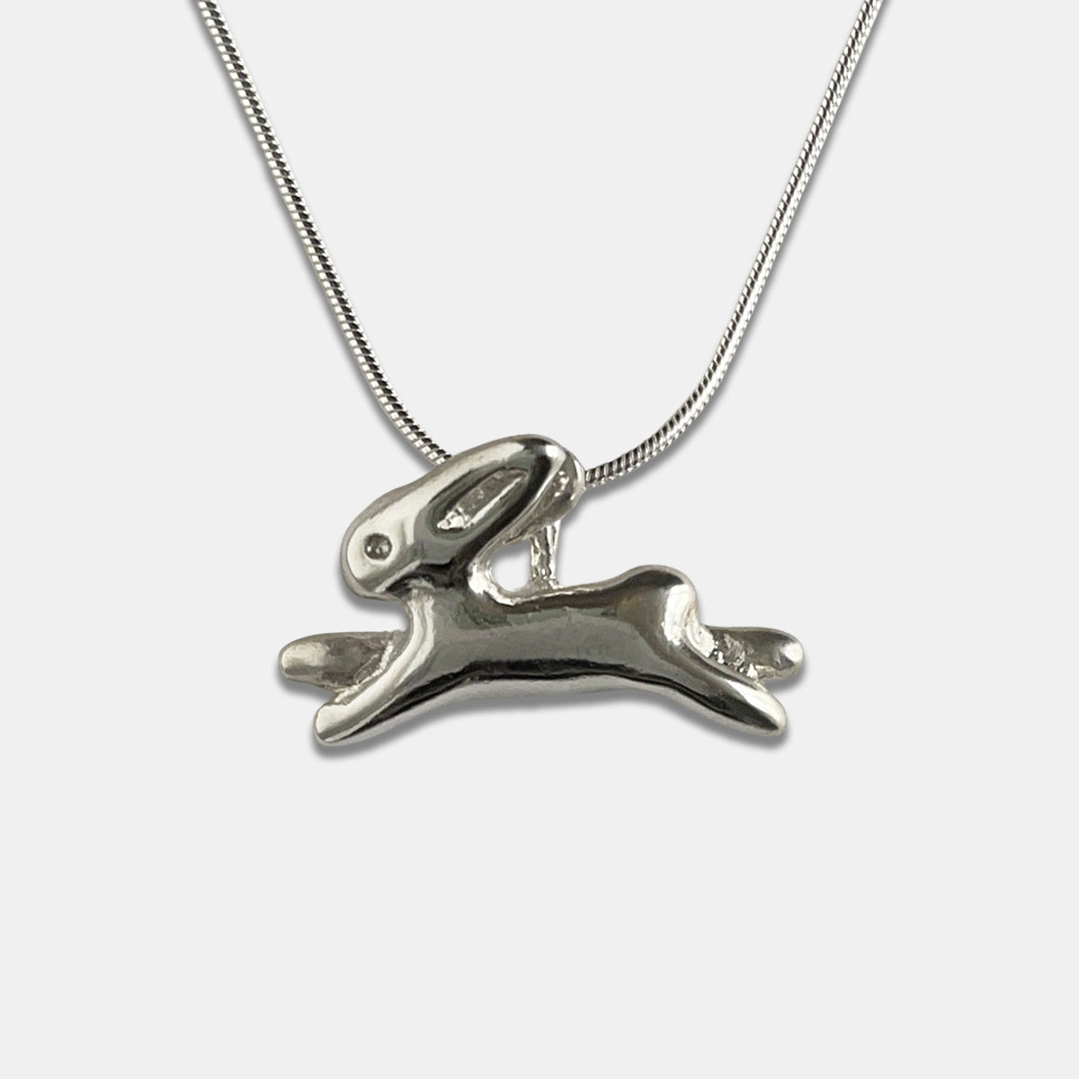 Bunny Necklace, La Conejita Necklace - Silver