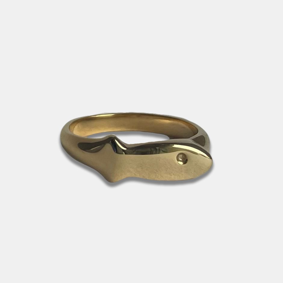 Gold Fish Ring | Pupari