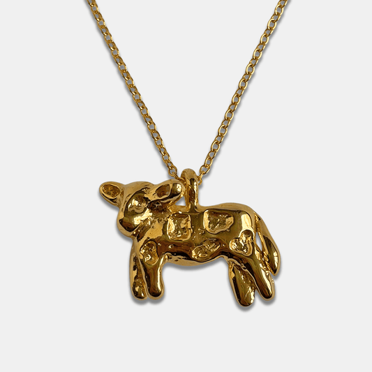 Cow Necklace - Gold - Necklaces