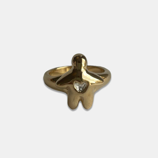 Heart Stopper Ring - Gold - Rings