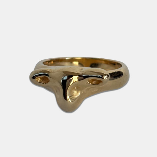 Cow Head Ring - Gold