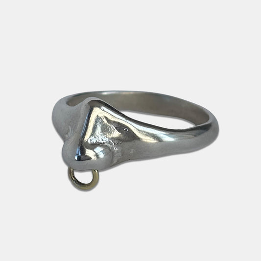 The Nose Ring (Septum) - Silver (Gold Hoop)