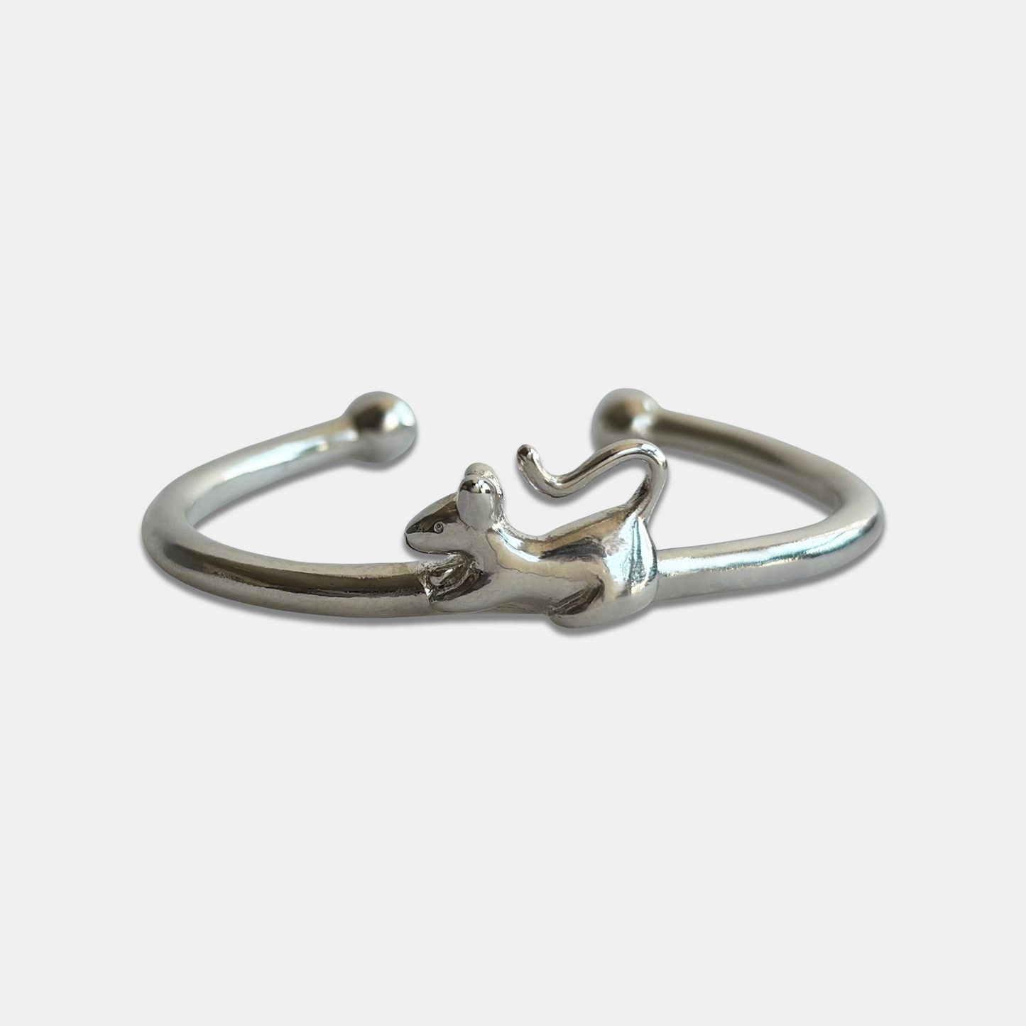 Rat Bangle - Silver